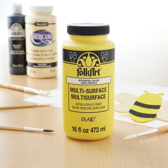 6 Pack: FolkArt® Multi-Surface Satin Acrylic Paint, 16oz.